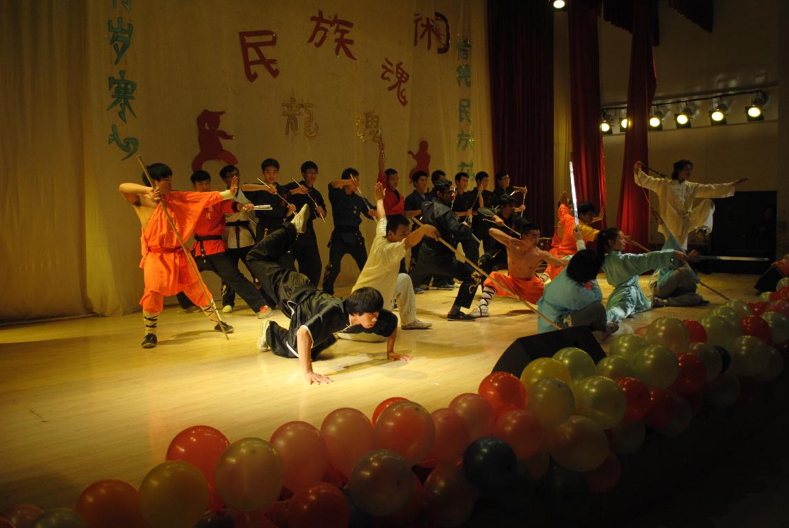 霸气的郑大武术队